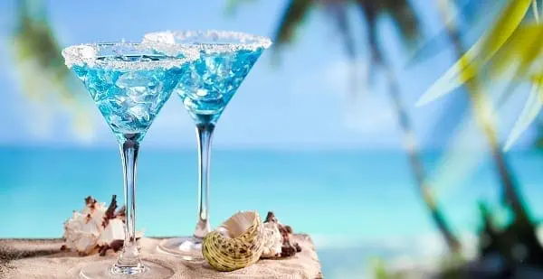 Drinks in a spa